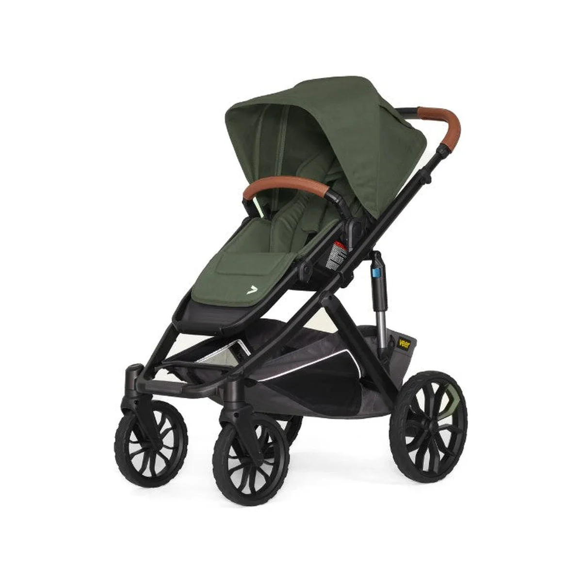 Veer Switch&Roll Leather Kit Stroller (Switchback Seat & Roll Frame, Leather Grips for Handle and Armbar) - Image 11