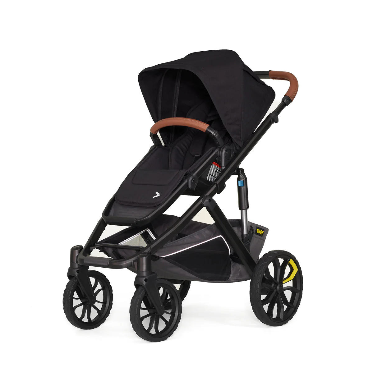 Veer Switch&Roll Leather Kit Stroller (Switchback Seat & Roll Frame, Leather Grips for Handle and Armbar) - Image 7
