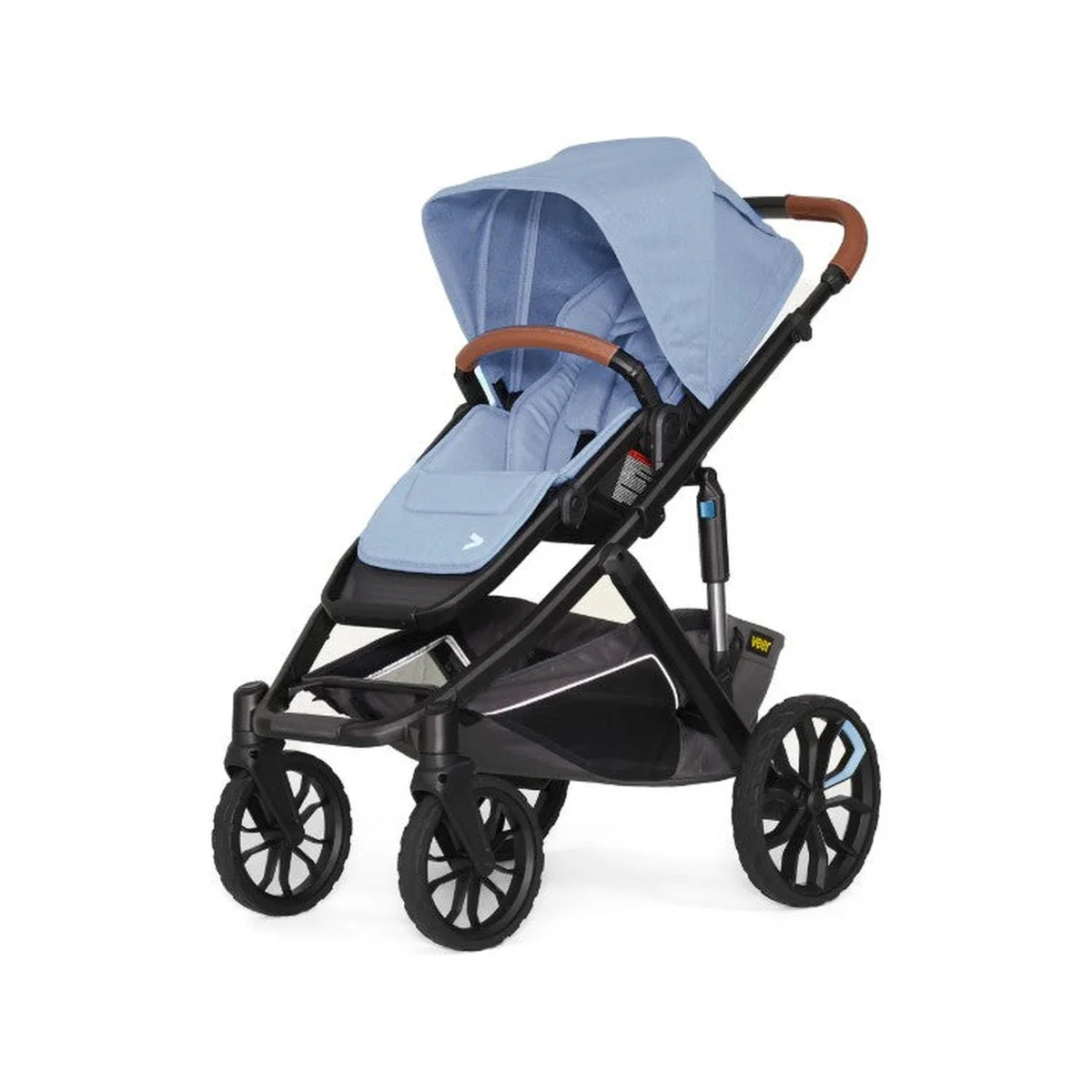 Veer Switch&Roll Leather Kit Stroller (Switchback Seat & Roll Frame, Leather Grips for Handle and Armbar) - Image 9