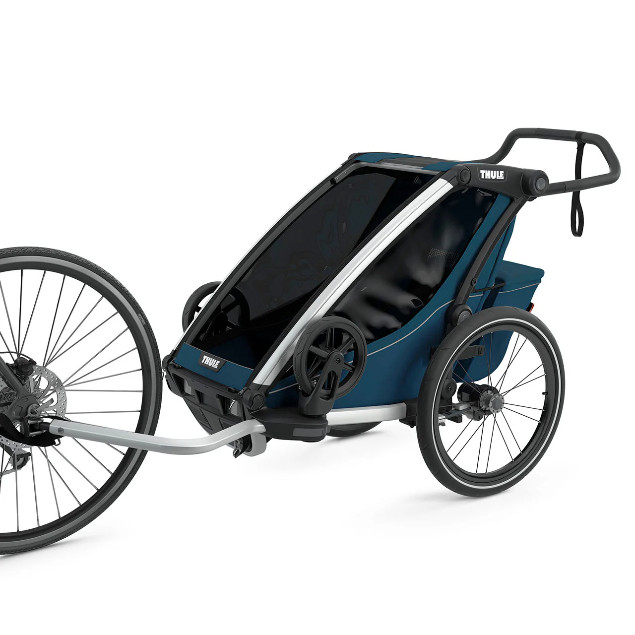 Thule Chariot Cross 1-Seat Multisport Bike Trailer Majolica Blue - Image 3