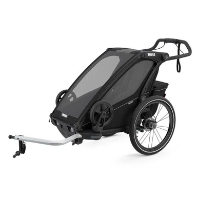 Thule Chariot Sport 1-Seat Multisport Bike Trailer Midnight Black - Image 2