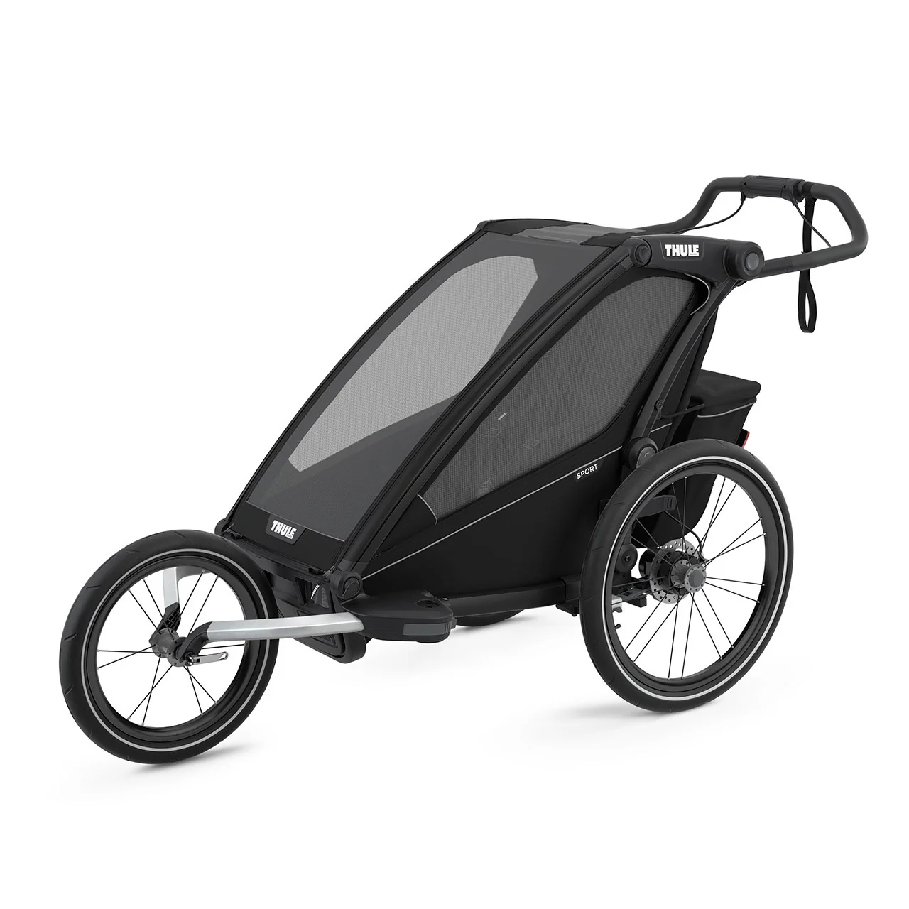 Thule Chariot Sport 1-Seat Multisport Bike Trailer Midnight Black - Image 4