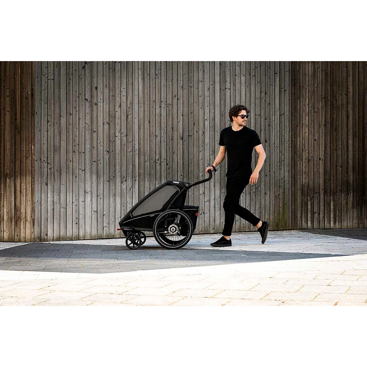 Thule Chariot Sport 1-Seat Multisport Bike Trailer Midnight Black - Image 7