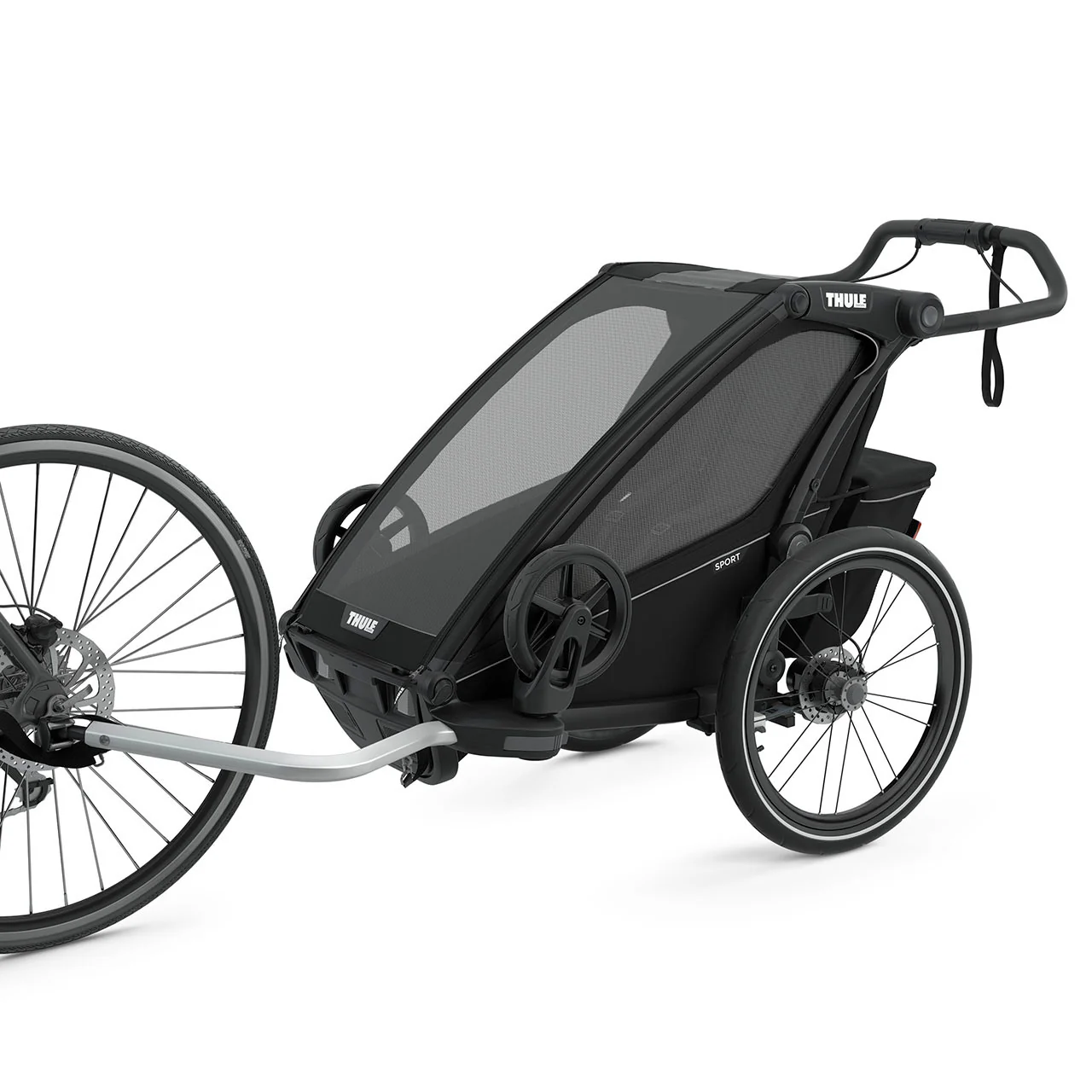 Thule Chariot Sport 1-Seat Multisport Bike Trailer Midnight Black - Image 8
