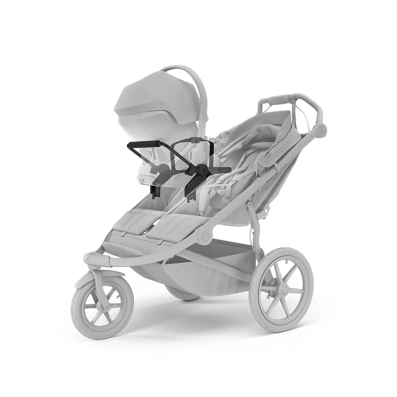 Thule Urban Glide 3 Car Seat Adapter Double Stroller For Universal/Chicco Black - Image 3