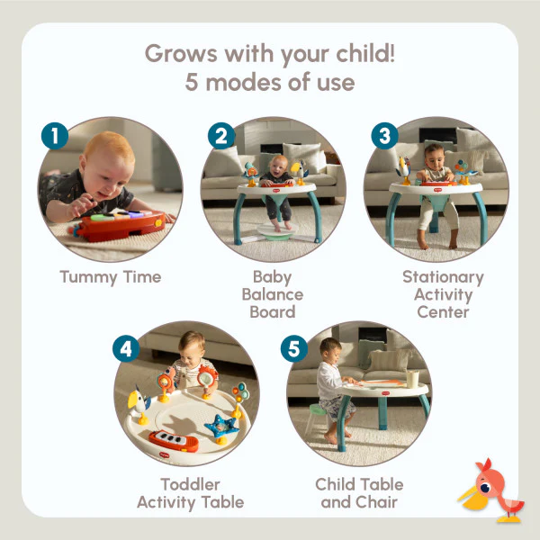 Tiny Love Tiny Mariners 5-in-1 Here I Grow Stationary Activity Center - Image 10