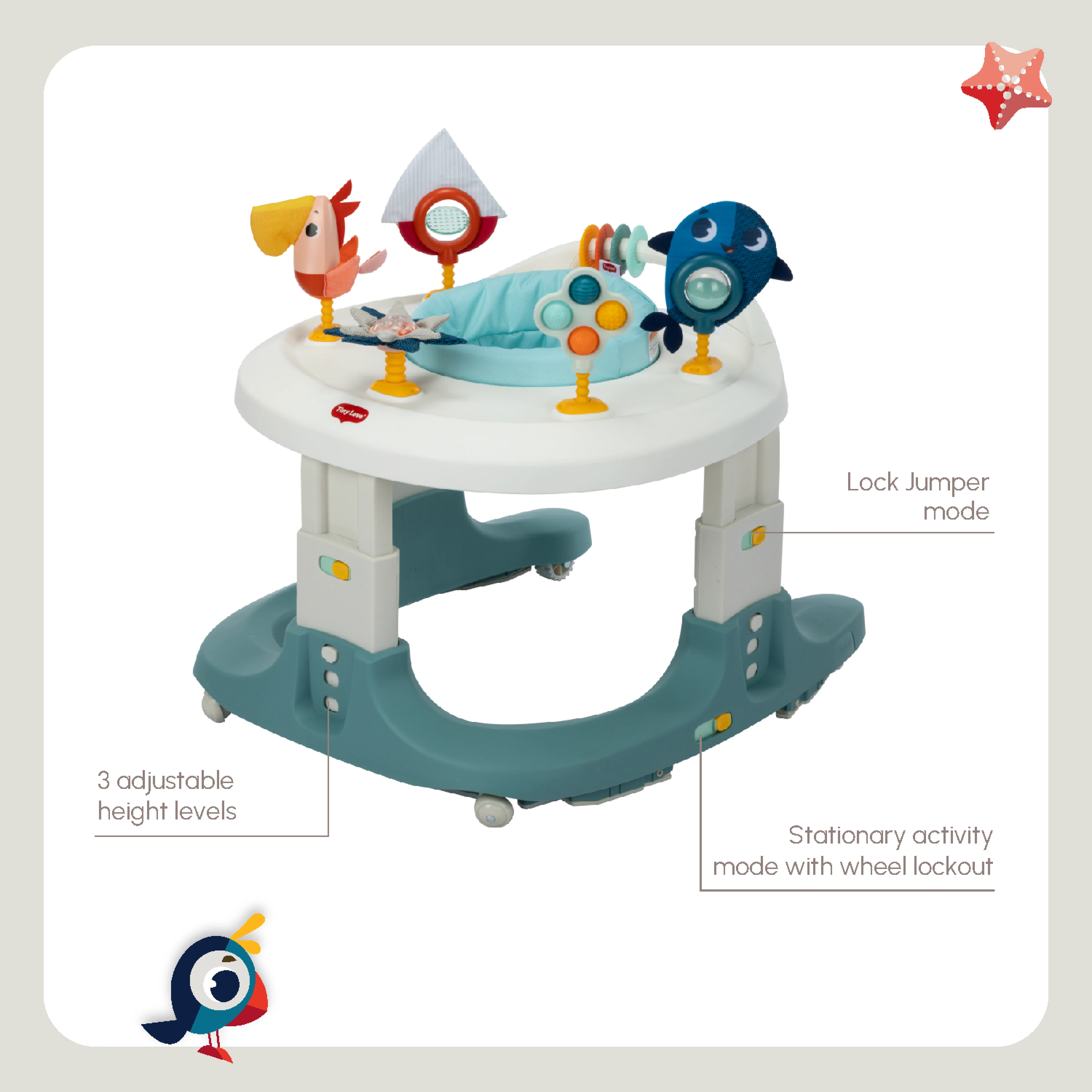 Tiny Love Tiny Mariners 4-in-1 Here I Grow Mobile Activity Center - Image 22