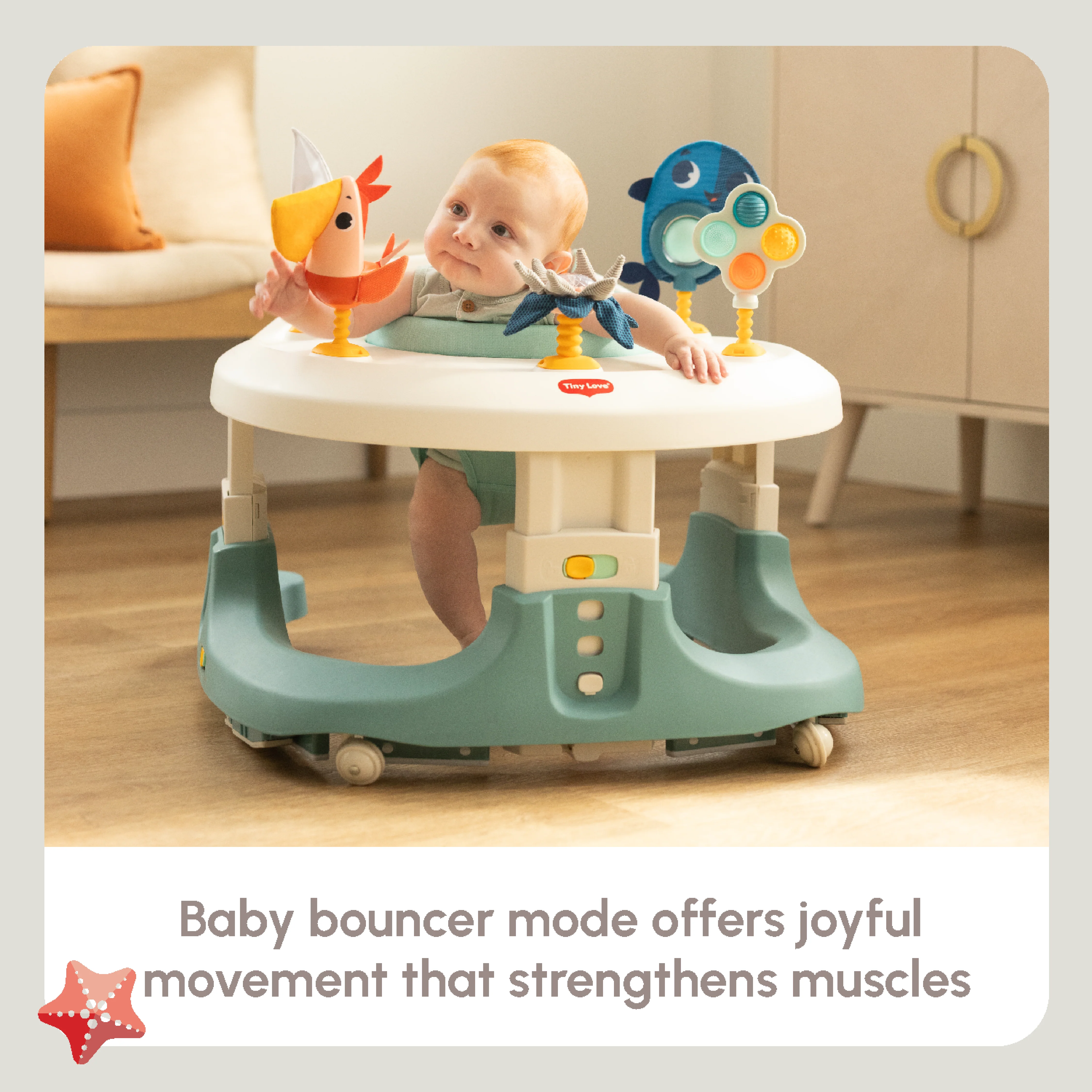 Tiny Love Tiny Mariners 4-in-1 Here I Grow Mobile Activity Center - Image 5