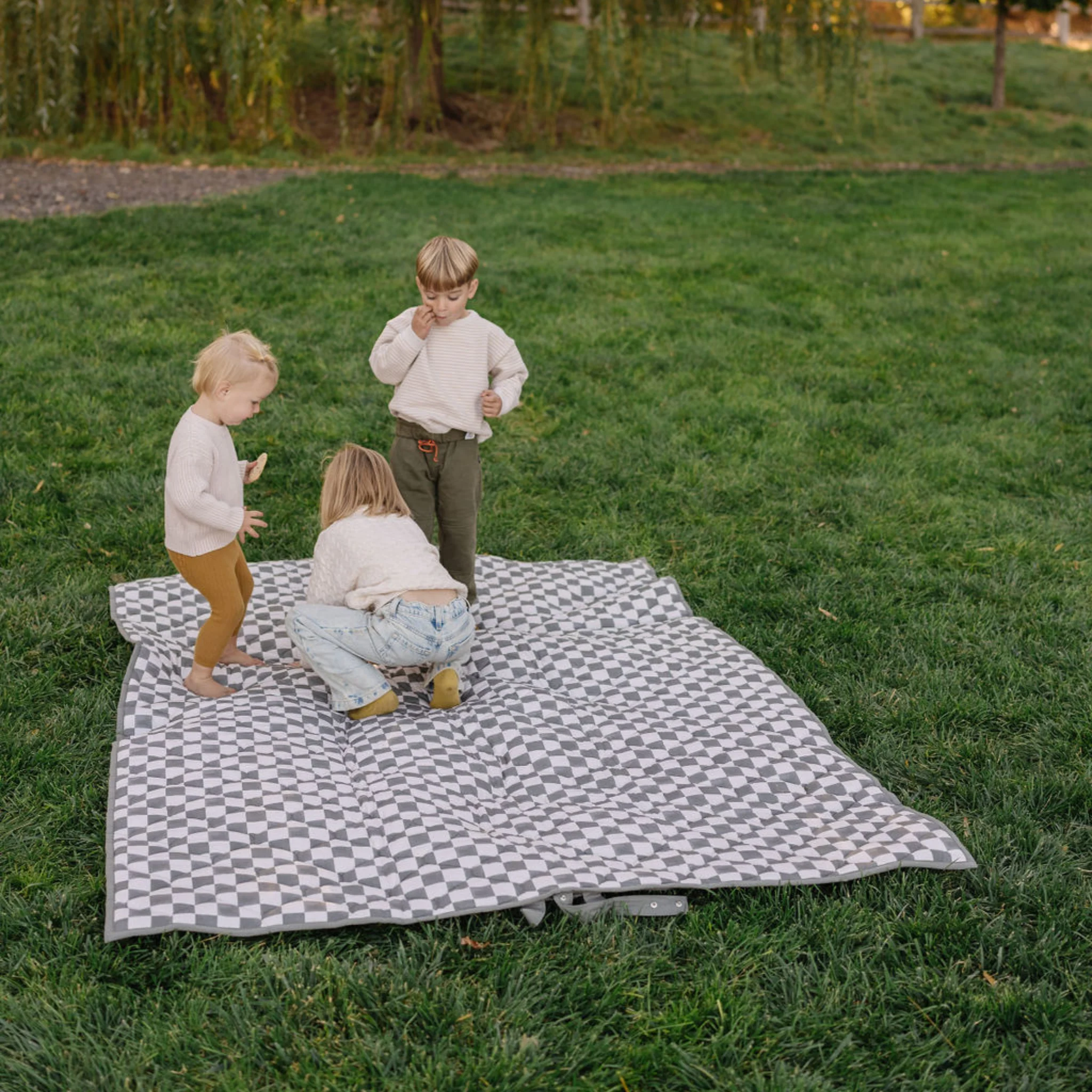 Toki Kids Checker Pepper Picnic Blanket - Image 4