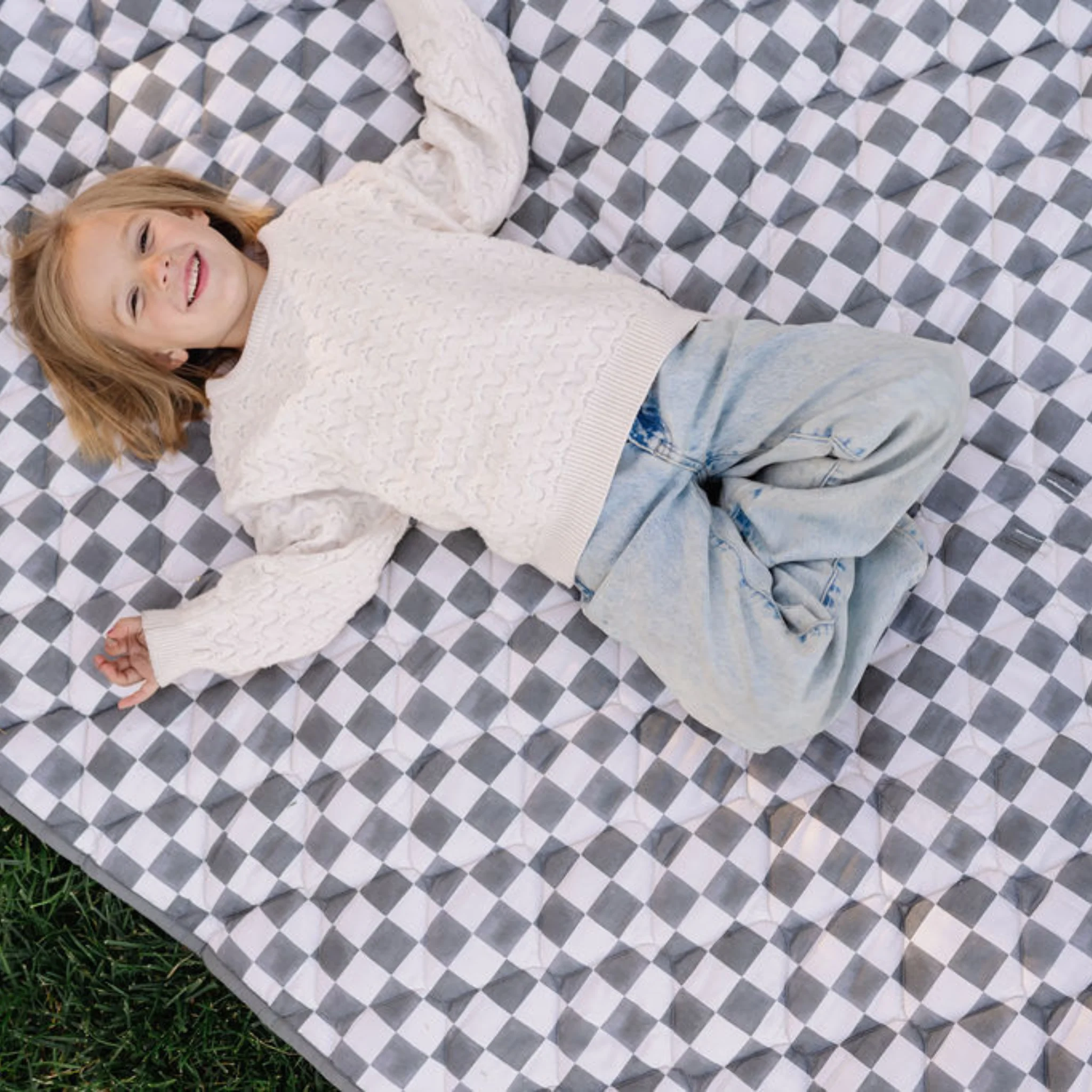 Toki Kids Checker Pepper Picnic Blanket - Image 5
