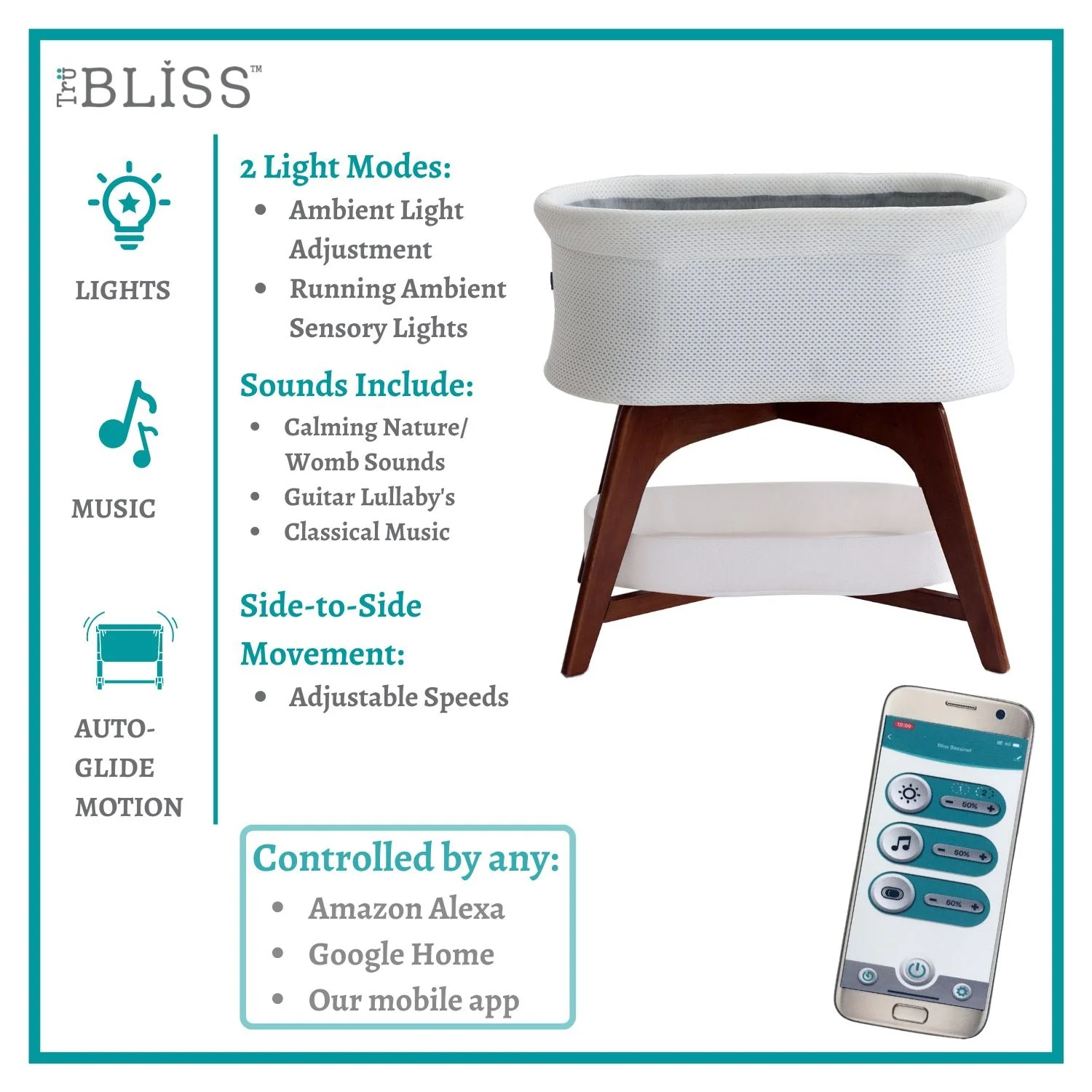 TruBliss Evi Smart Bassinet - Image 15