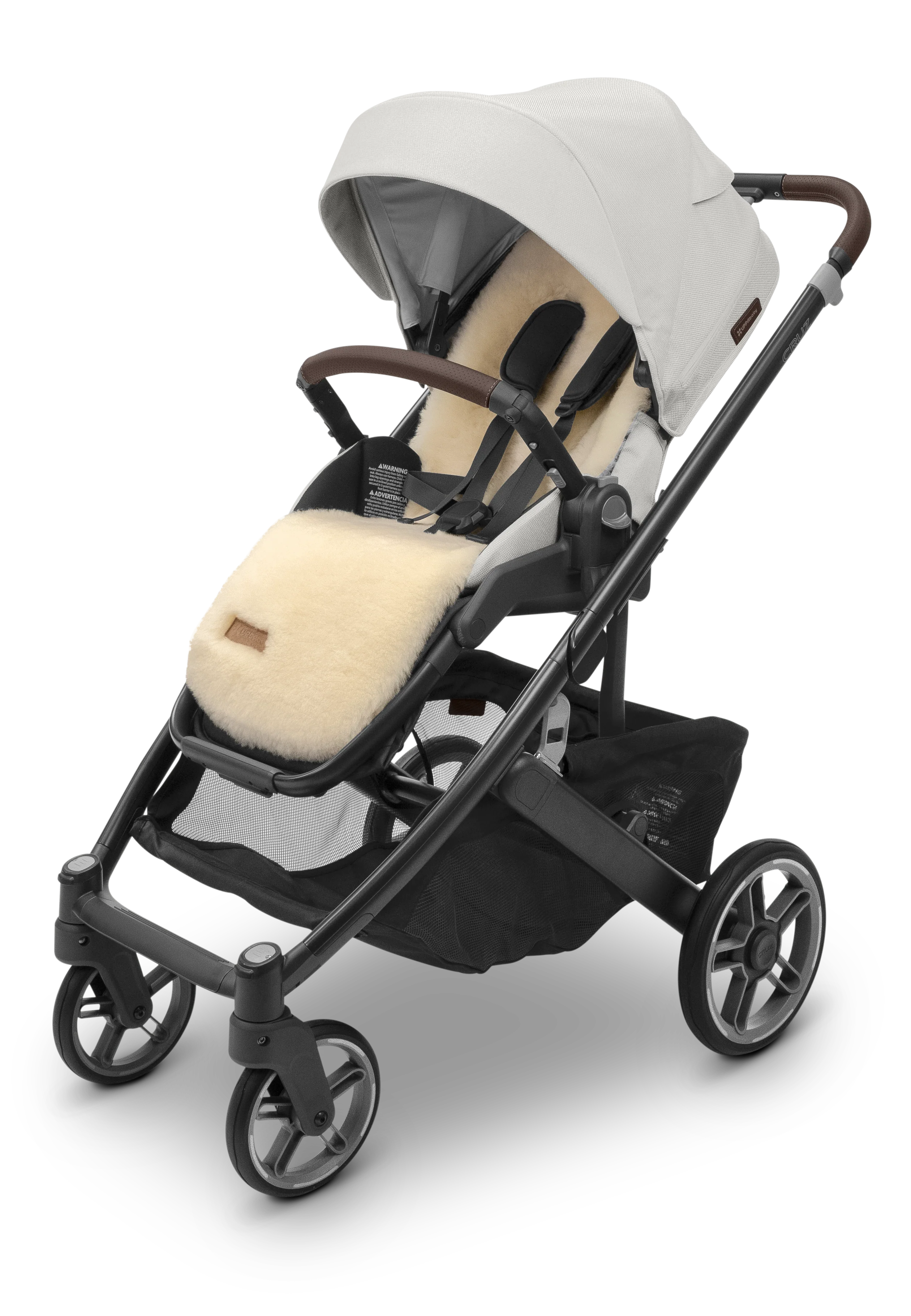 UPPAbaby Seat Liner Luxe - Natural - Shearling Wool - Image 9