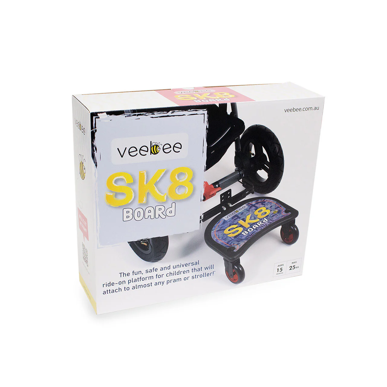 Valco Sk8 BOARD Ride Ons in Black - Image 7