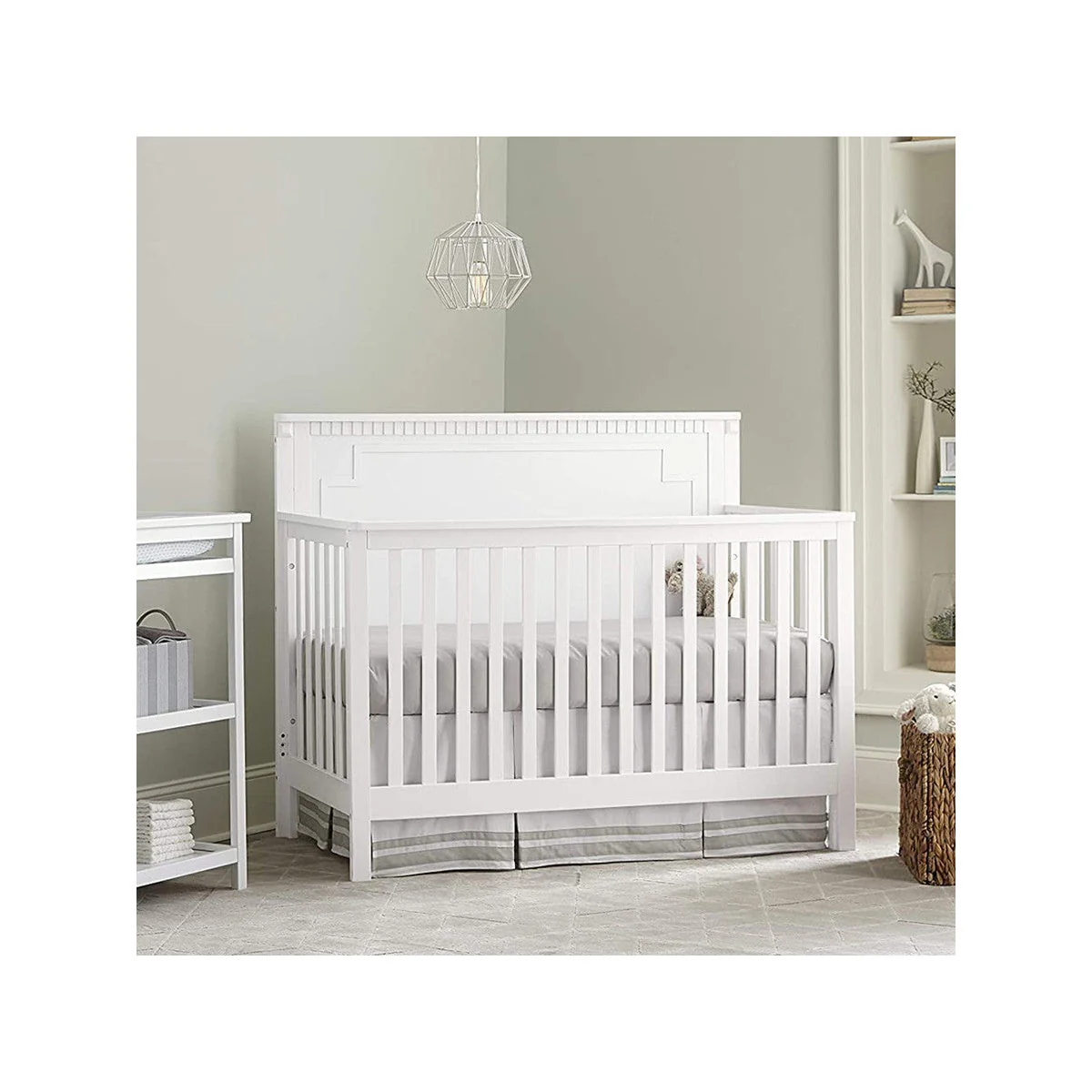 Westwood Emery Panel Convertible Crib In White - Image 7
