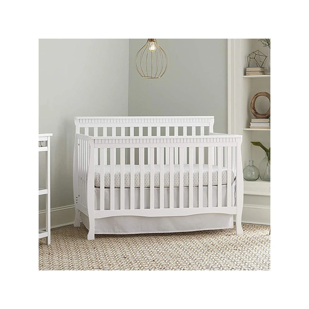 Westwood Emery Slat Convertible Crib In White - Image 6