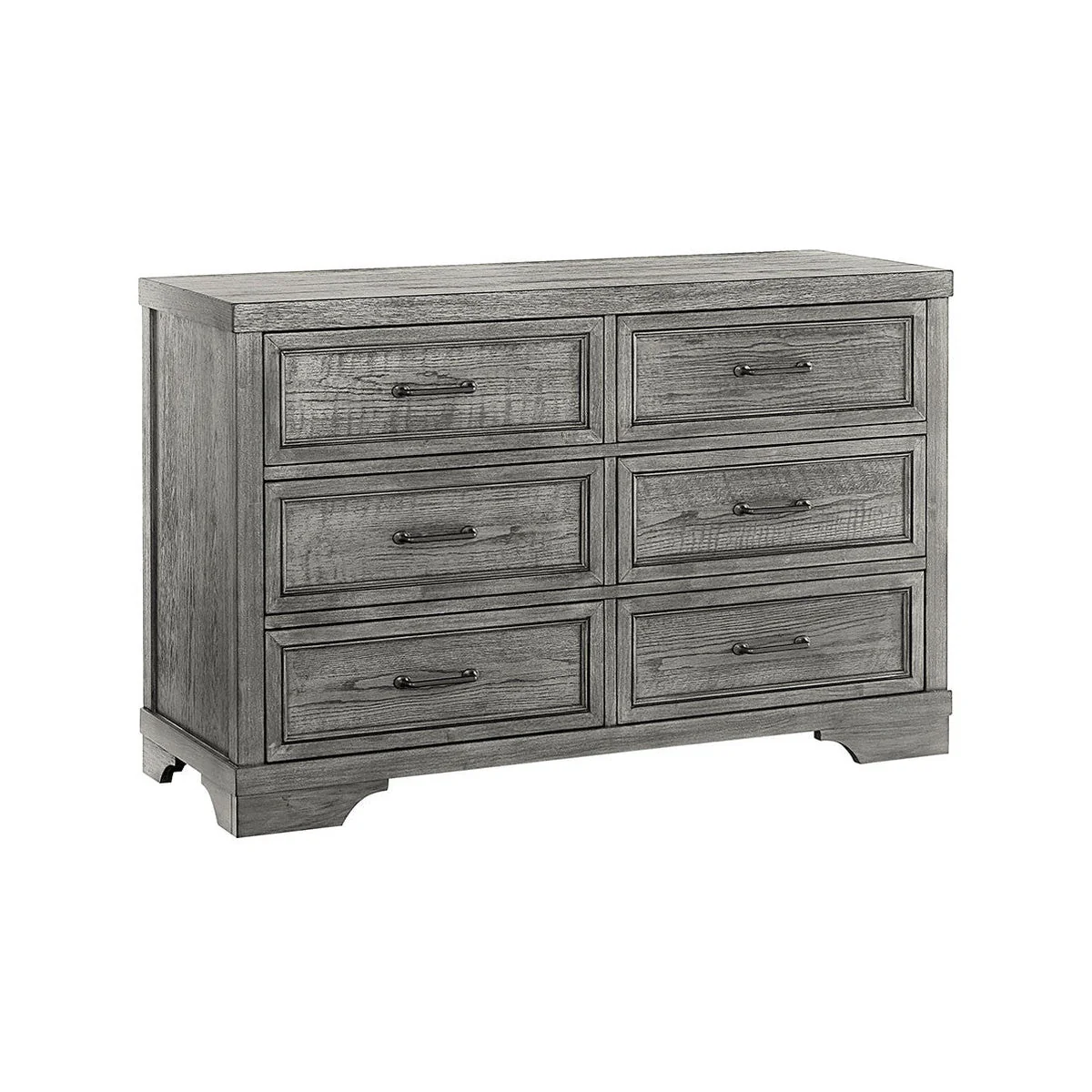 Westwood Foundry 6 Drawer Dresser in Brushed Pewter - Image 3