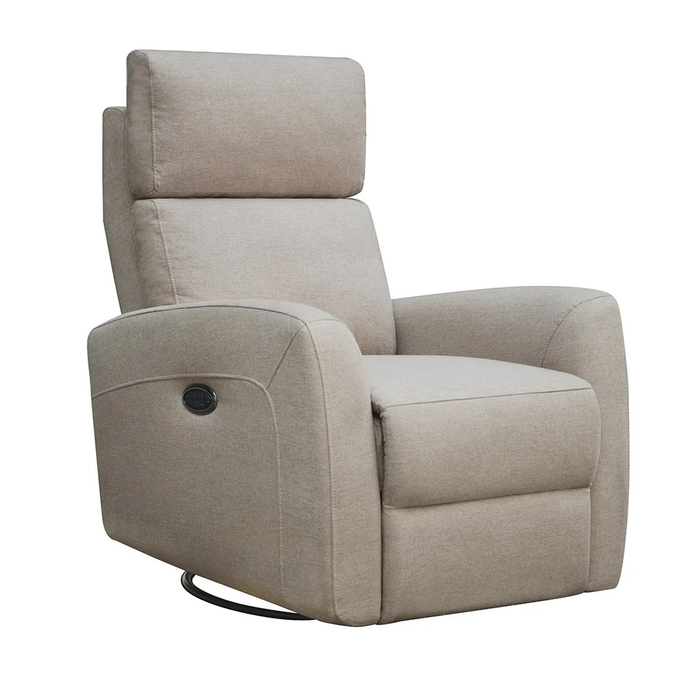 Westwood Jordan Glider - Triple Power - Lumbar - Headrest- Recline with USB in Camel - Image 4