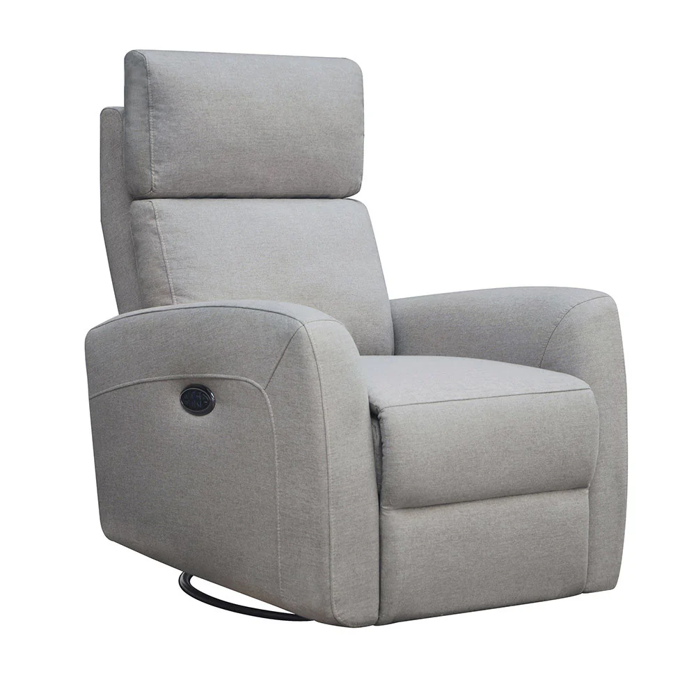 Westwood Jordan Glider - Triple Power - Lumbar - Headrest- Recline with USB in Fog - Image 4