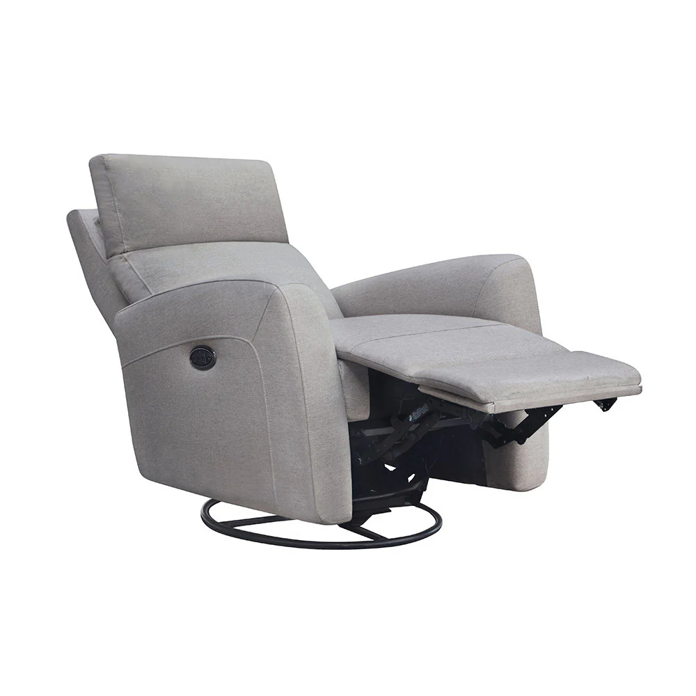 Westwood Jordan Glider - Triple Power - Lumbar - Headrest- Recline with USB in Fog - Image 6