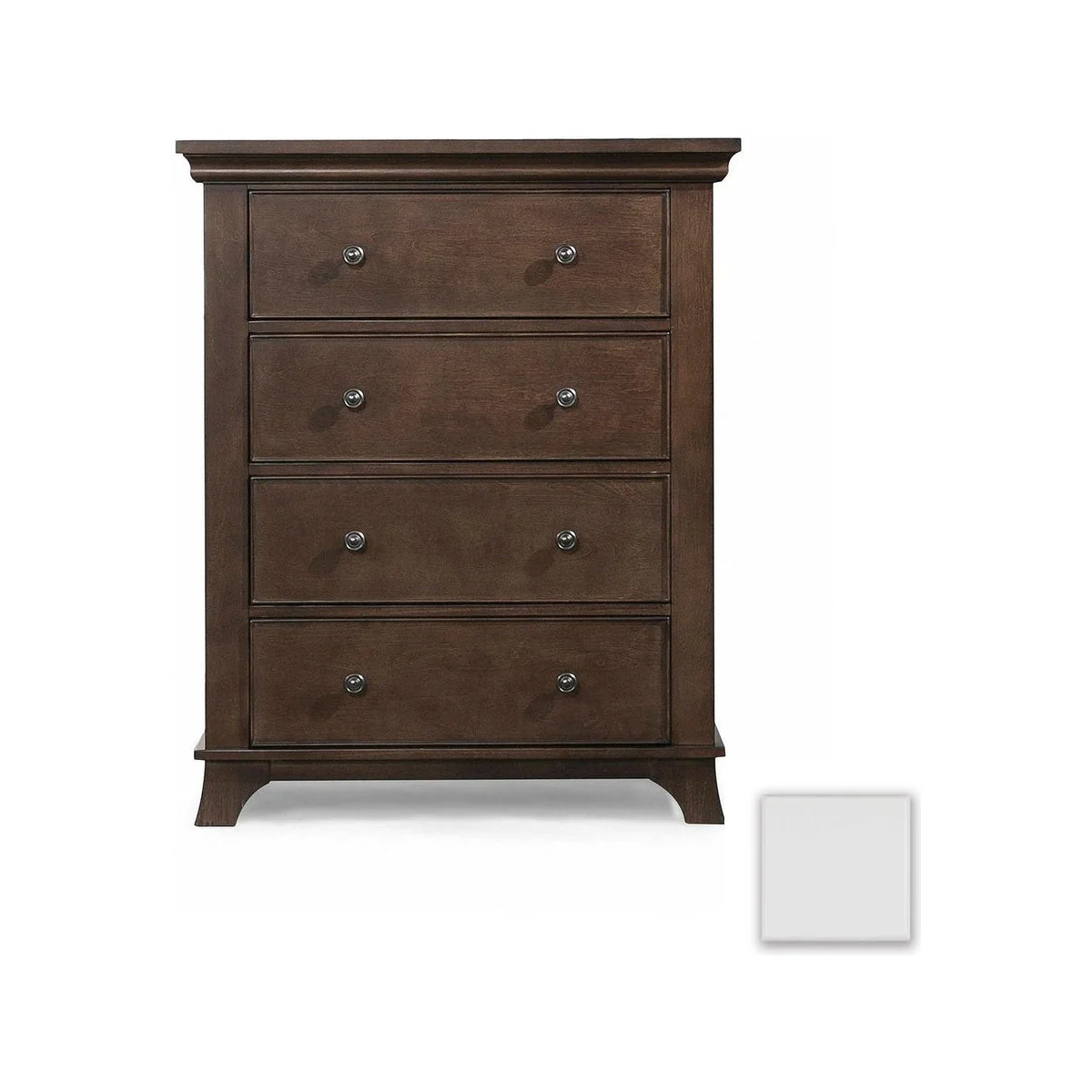 Westwood Kensington Collection 4 Drawer Dresser in White - Image 3