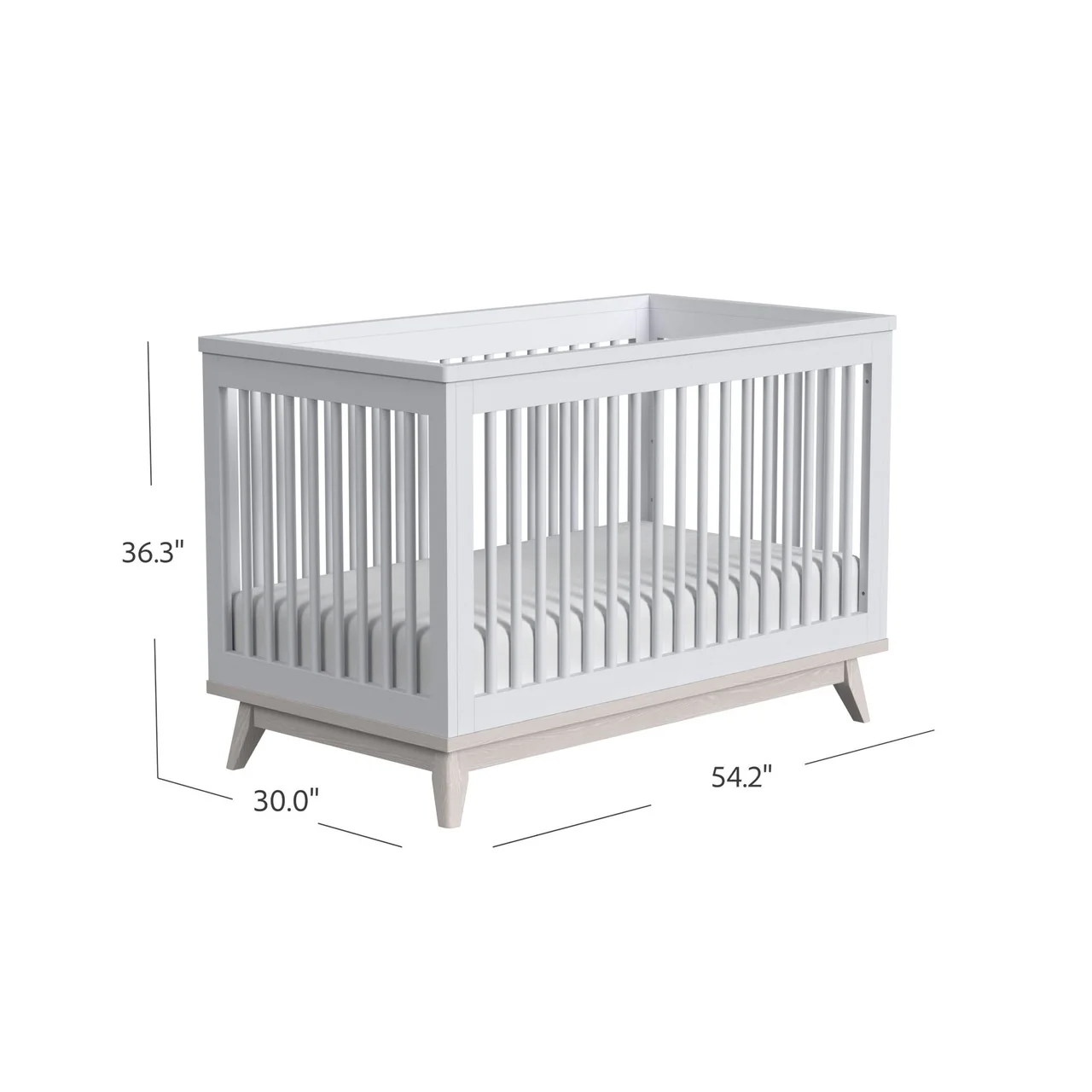 Westwood Rowan Cottage Crib in Ash Linen - Image 3