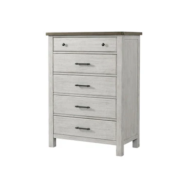 Westwood Timber Ridge Collection Tall Chest in Weathered White and Sierra - Image 2