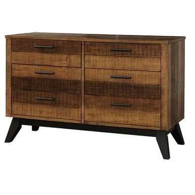 Westwood Urban Rustic 6 Drawer Dresser in Brushed Wheat - Image 2