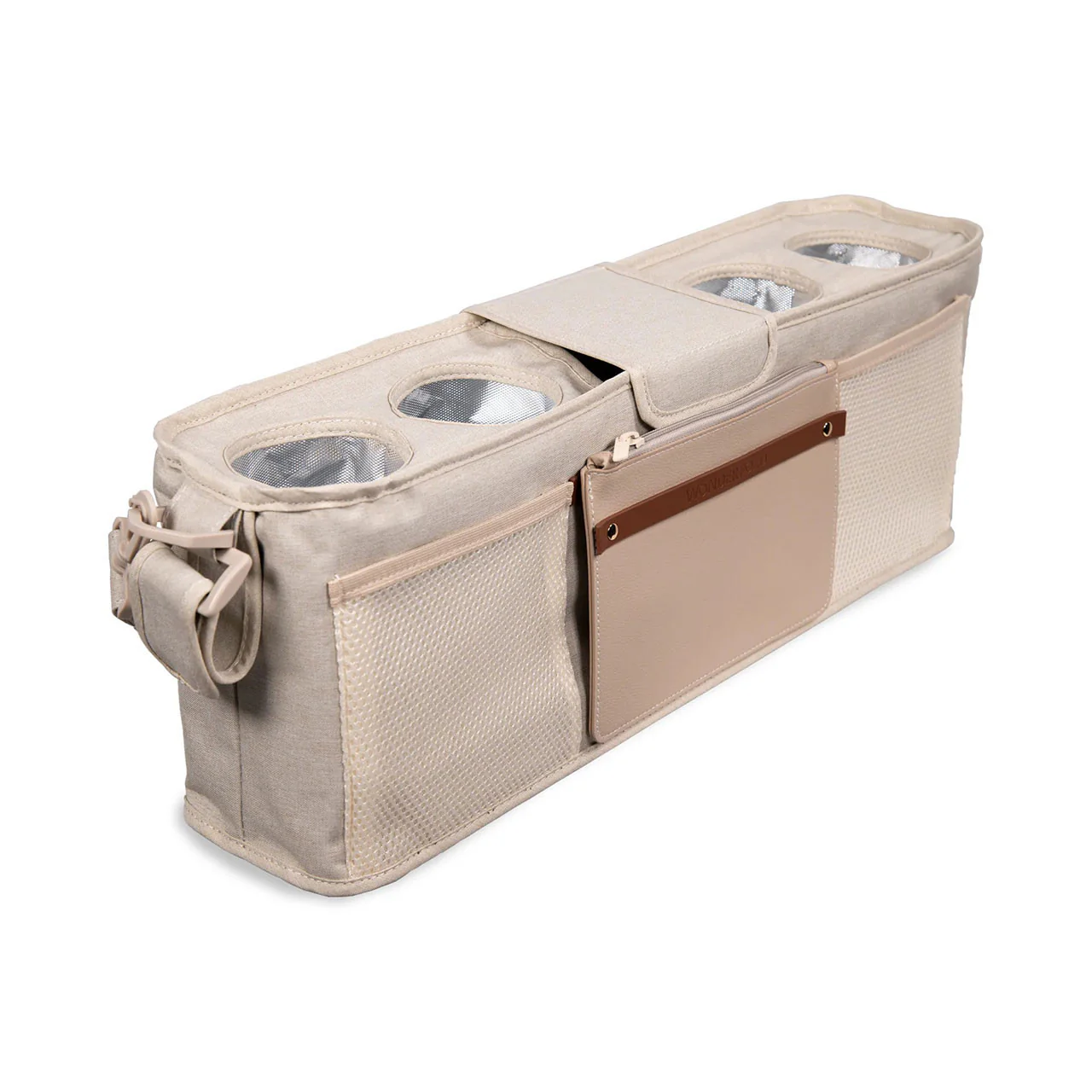 WonderFold Parent Console with 4 Insulated Cup Holders - Image 4