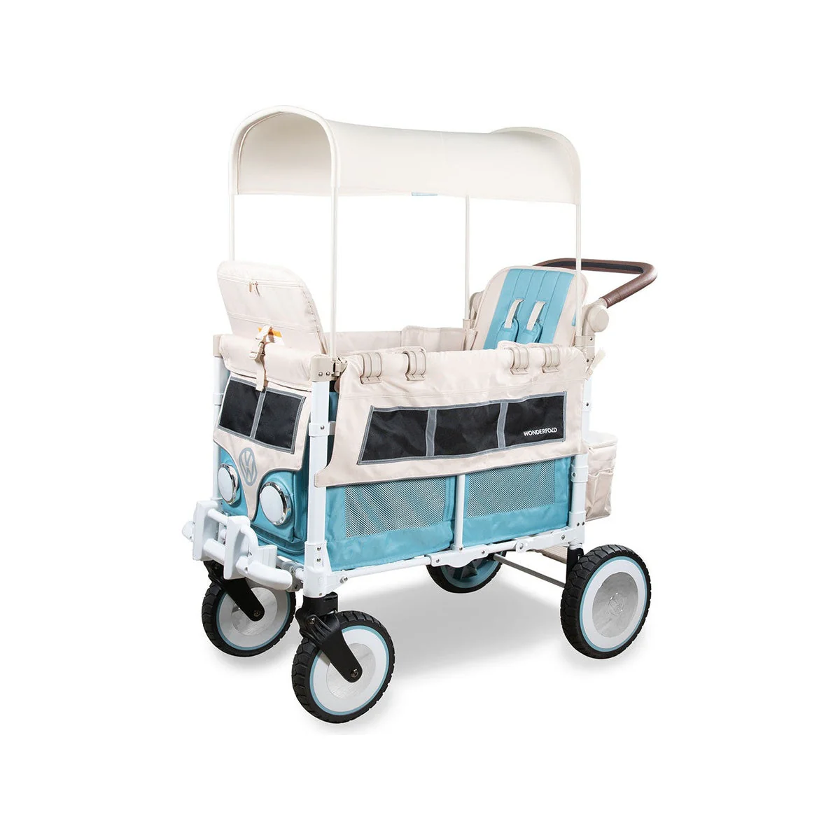 WonderFold VW2 Volkswagon Stroller Wagon in Bondi Blue - Image 10