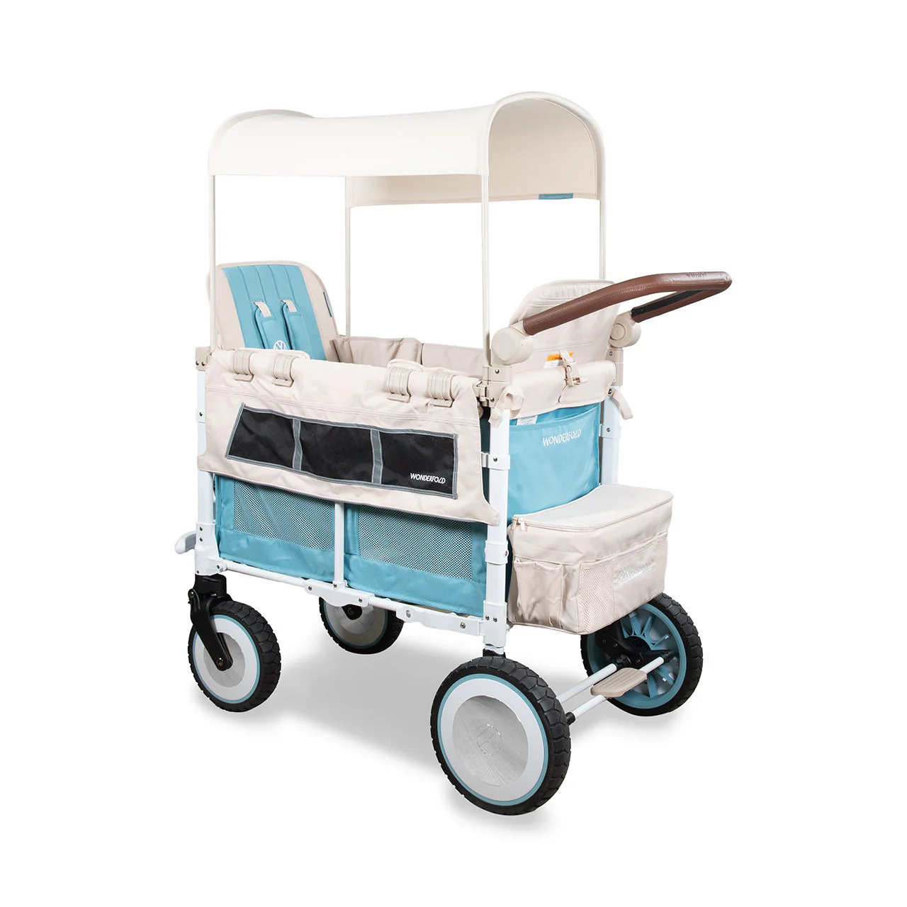 WonderFold VW2 Volkswagon Stroller Wagon in Bondi Blue - Image 9