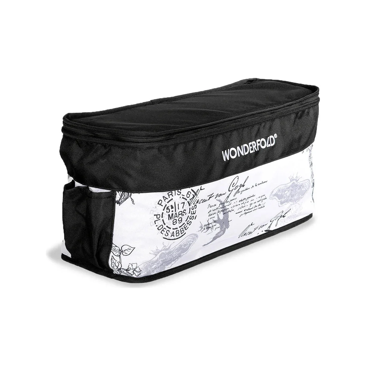WonderFold W4 Elite Luxe Rear Basket Fabric - Van Gogh Sketches - Image 5